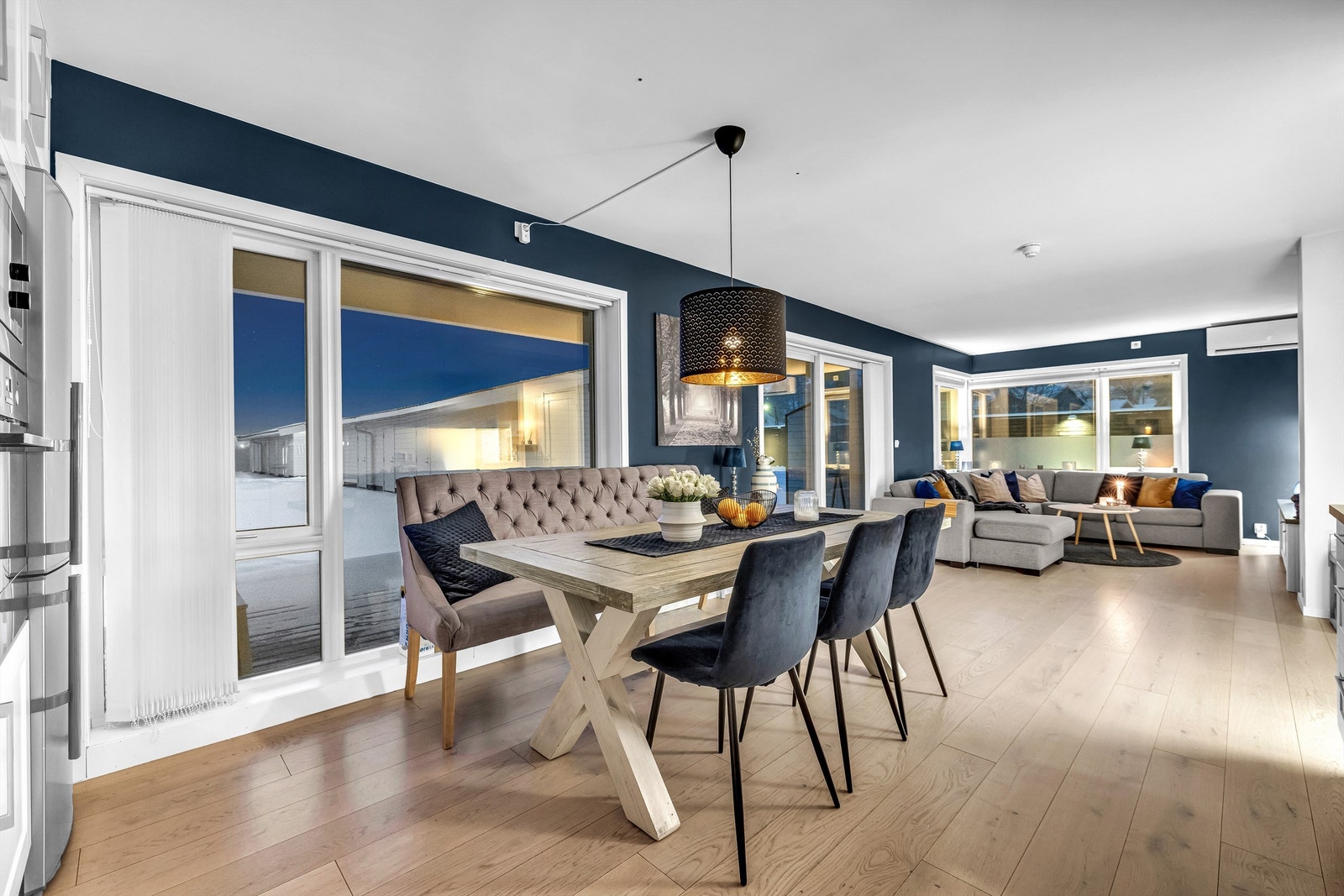 Leiligheten har varmepumpe som sørger for en jevn og lun innetemperatur Galleribilde