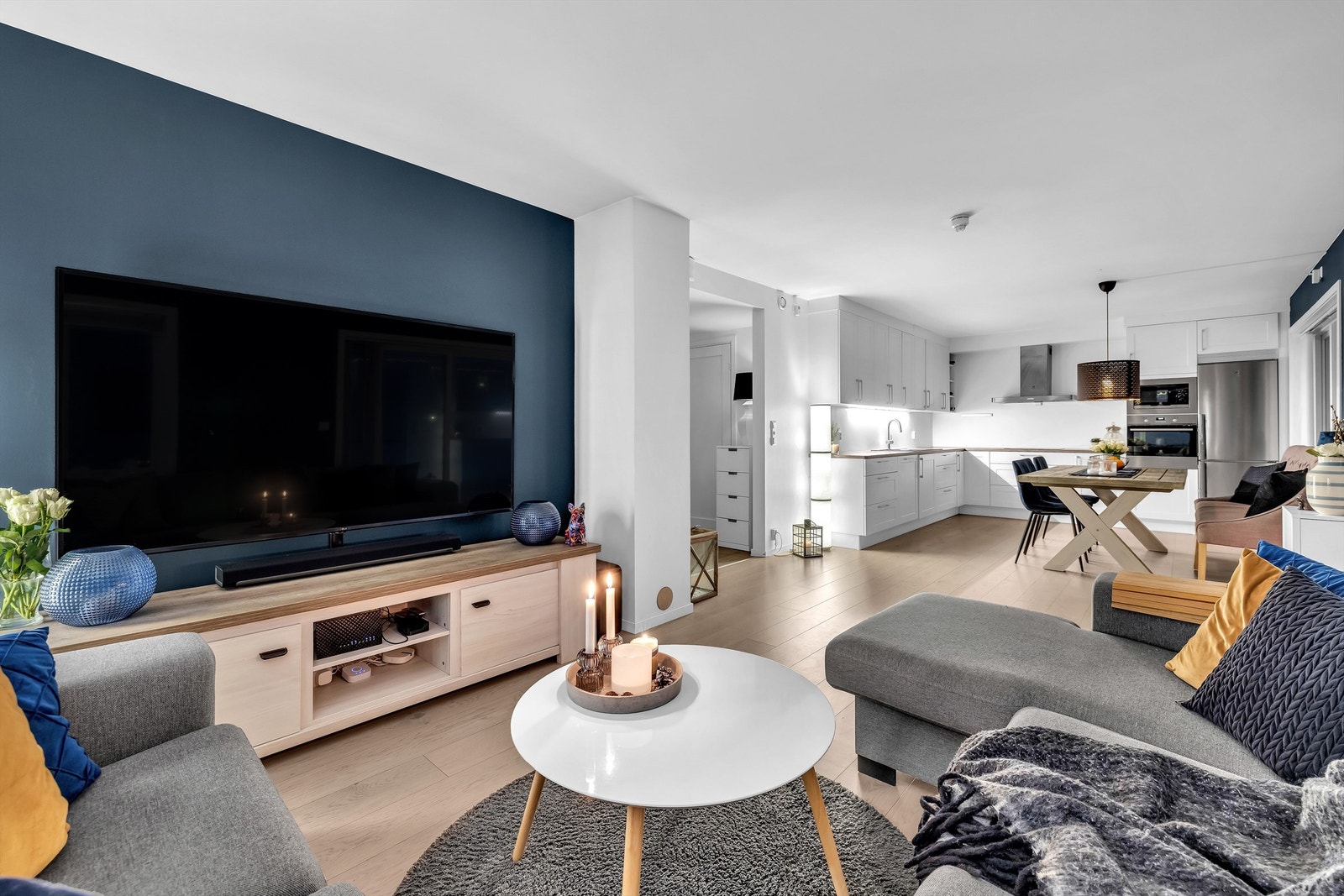 Boligen har e godt inneklima med balansert ventilasjon og gulvvarme i alle oppholdsrom Galleribilde