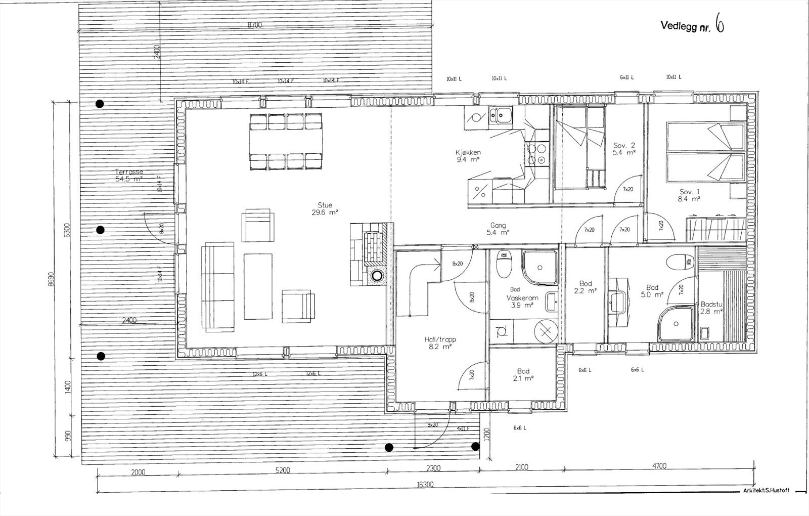 Plantegning 1. etasje Galleribilde