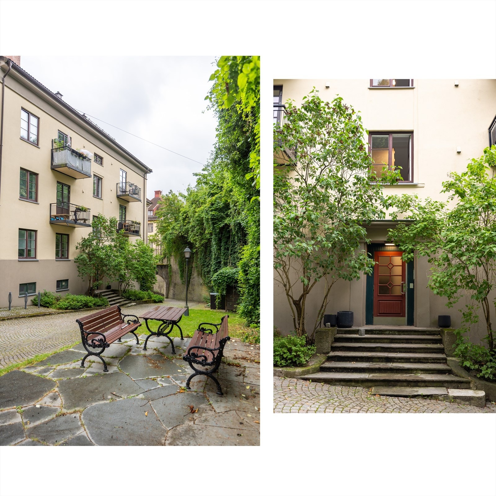 Leiligheten ligger i en bygård fra 1927. Bygårdens fasade ble pusset opp i regi av borettslaget i 2005 Galleribilde