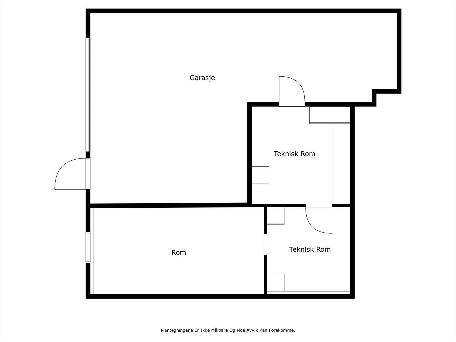 Veiledende skisse av kjeller. Galleribilde