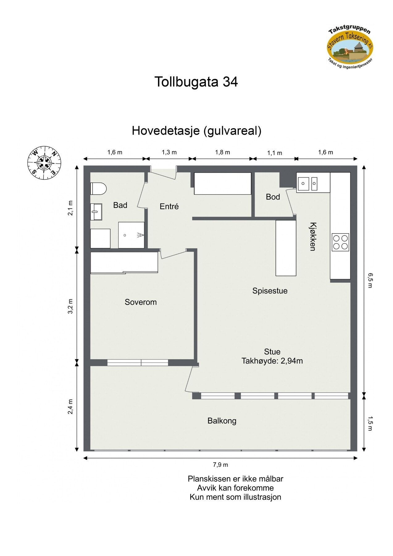 Plantegning Galleribilde