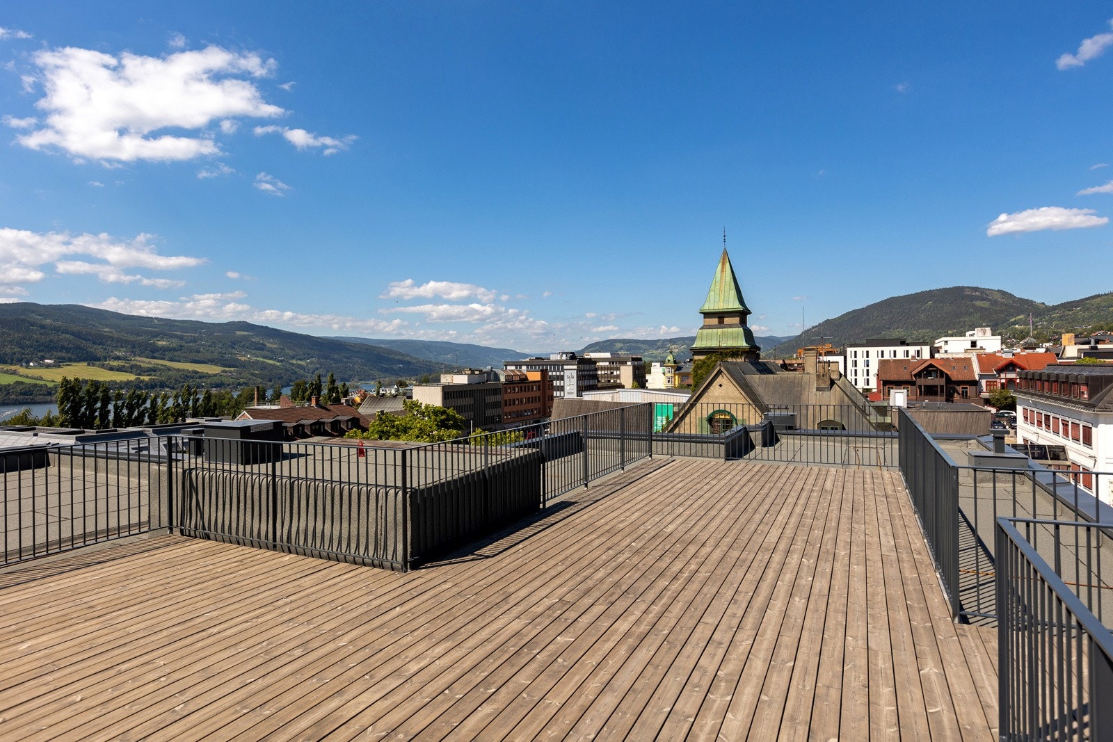 Sommer takterrasse Galleribilde