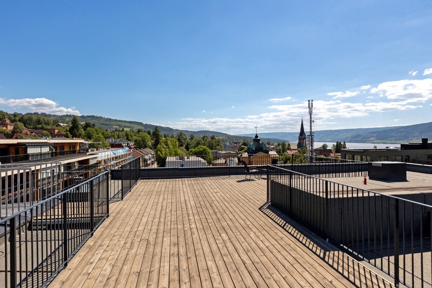 Sommer takterrasse Galleribilde