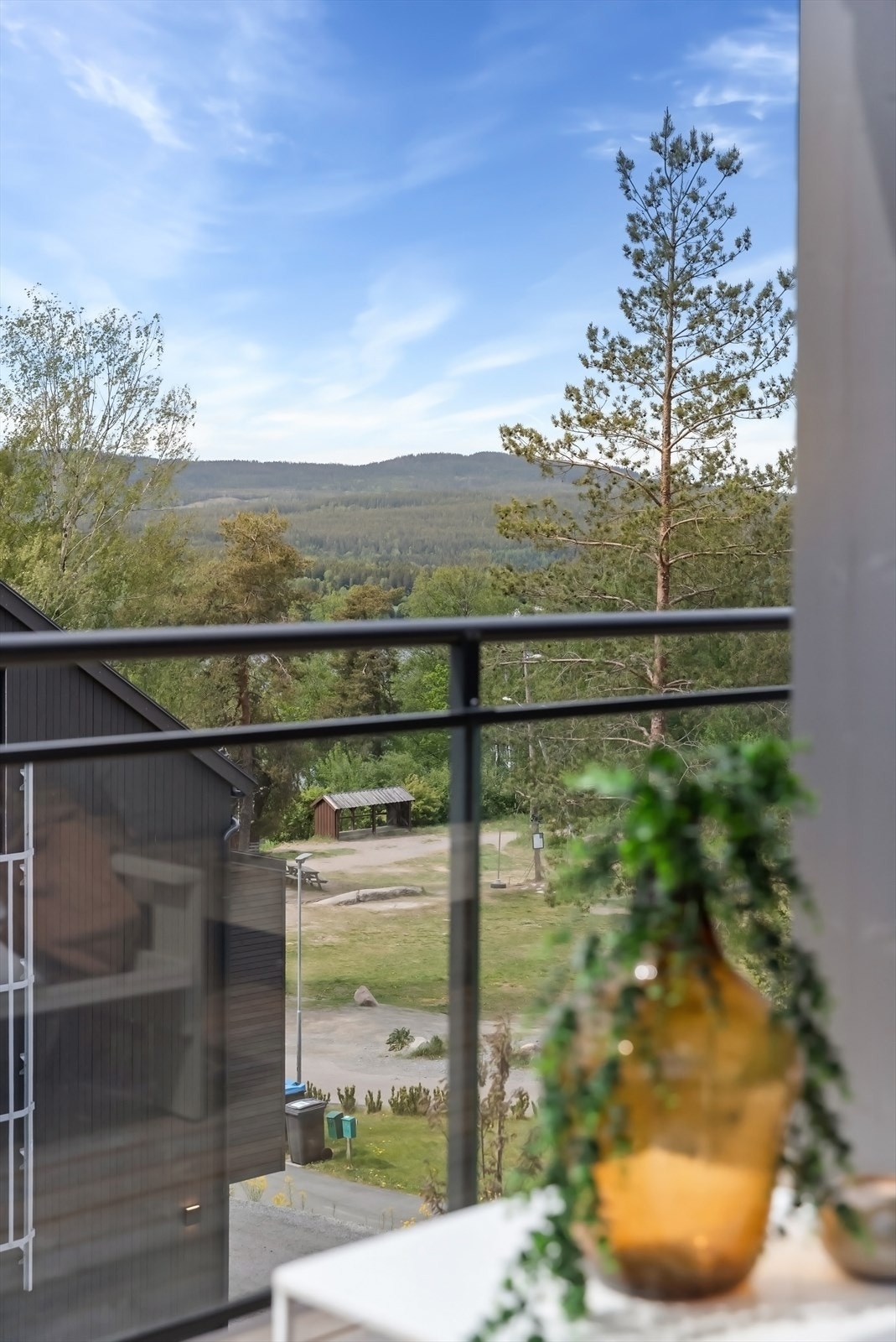 Hyggelig utsyn fra takterrassen. Galleribilde