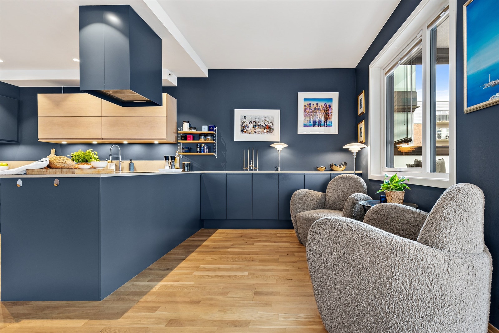 Her er det også plass til å innrede med et spisebord. Galleribilde