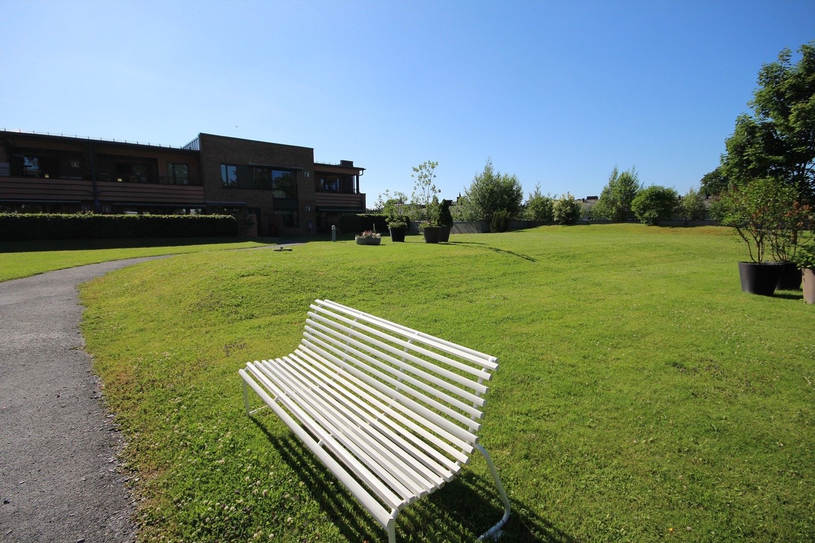 Grønn og idyllisk fellesareal. Galleribilde