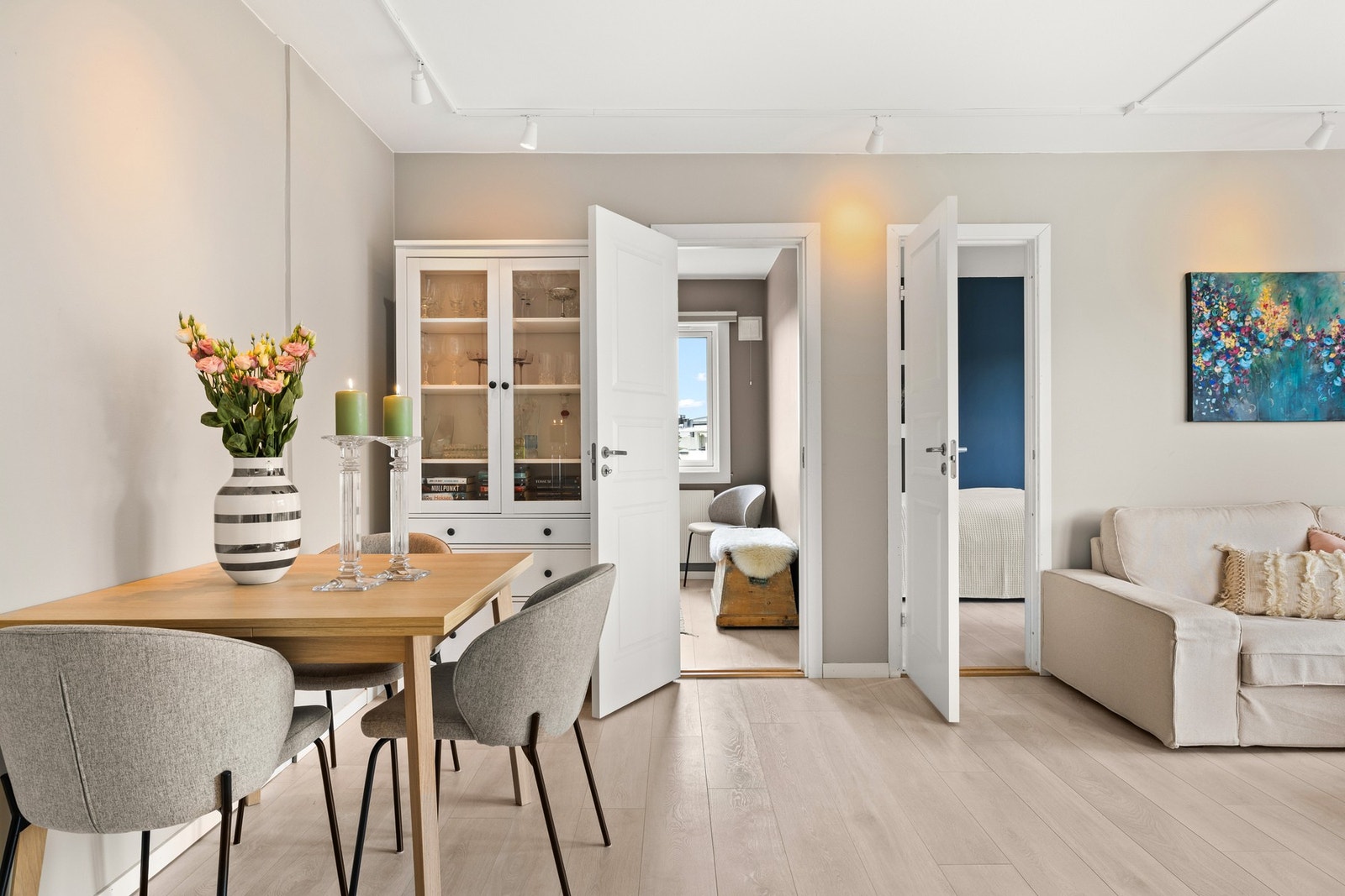 Det ble lagt nytt gulv i 2018/2019. Galleribilde