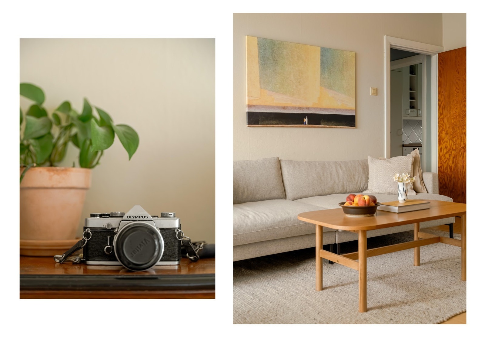 Rommet er malt etter en tidløs og lun fargepalett. Galleribilde