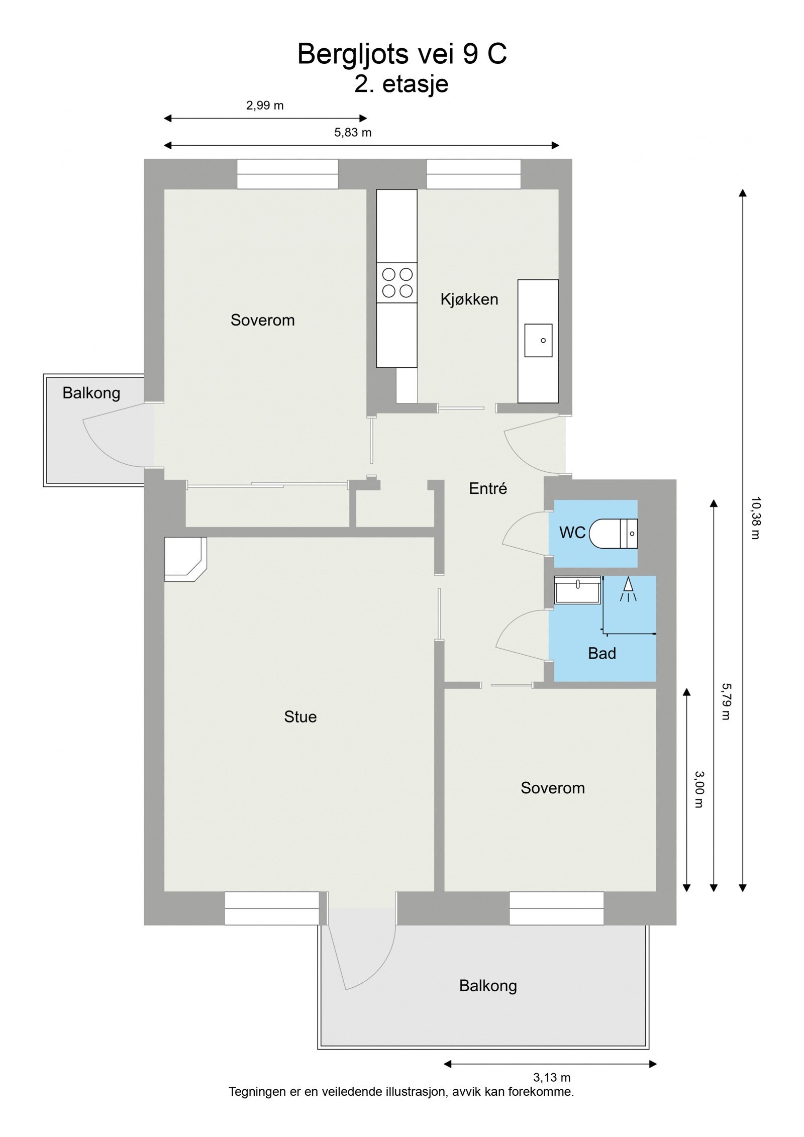 2D Floor Plan Galleribilde