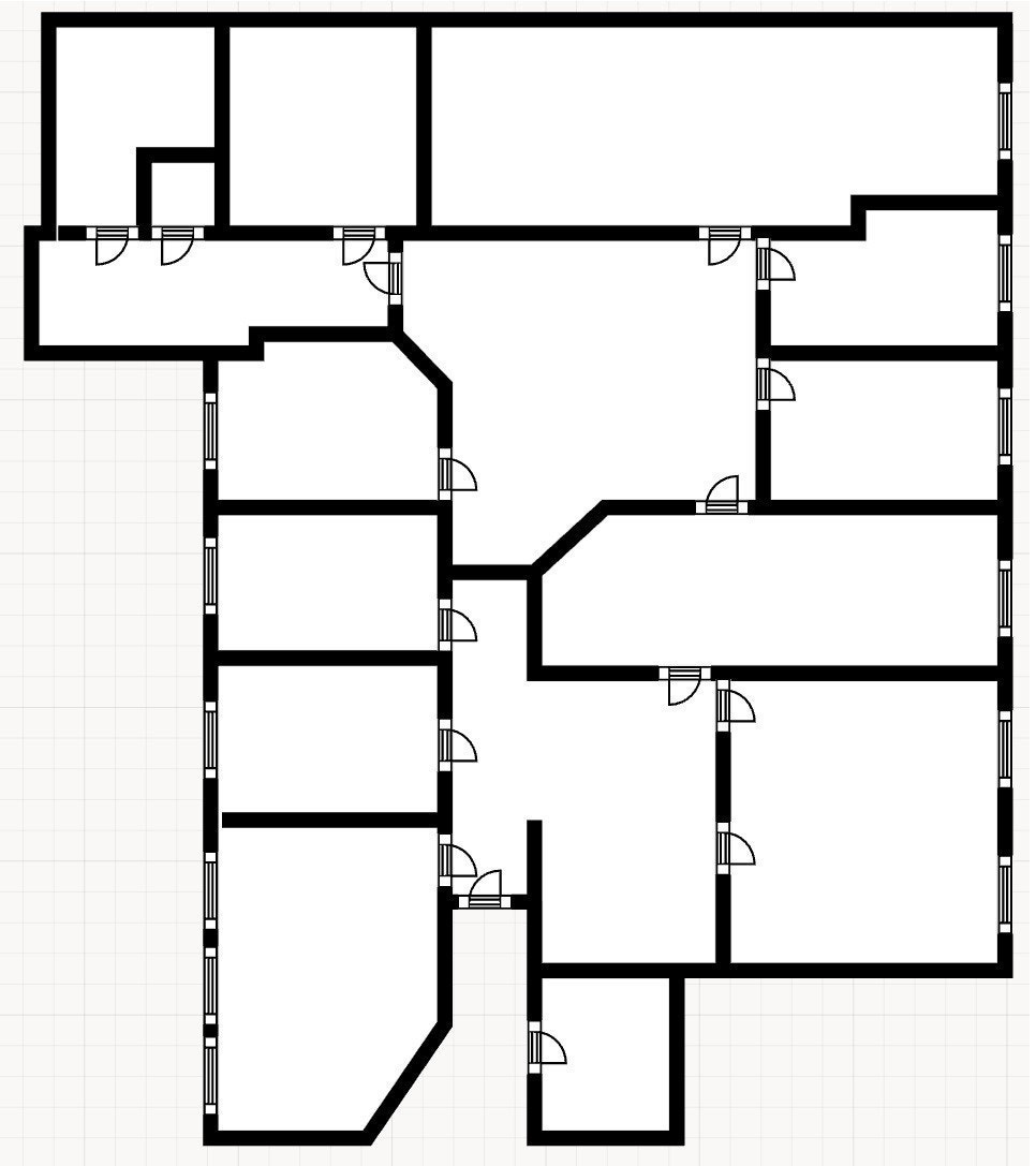 Enkel gulvplan Galleribilde