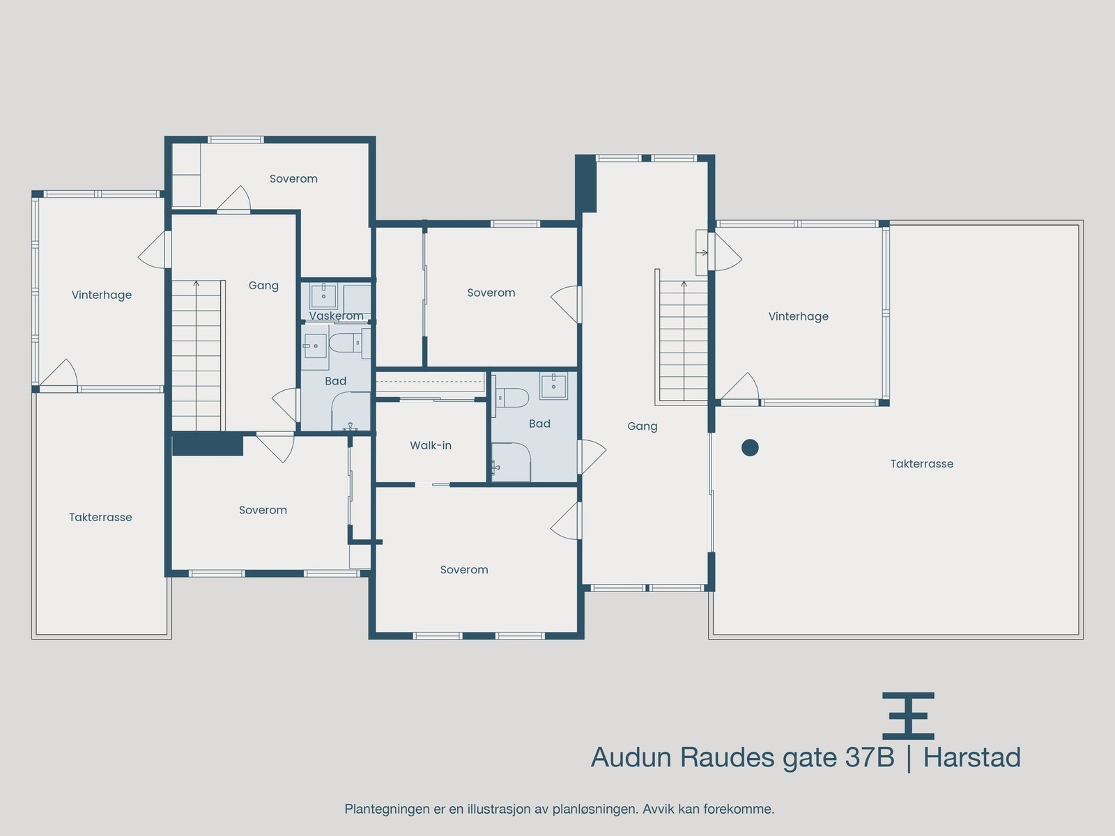 Plantegning 2. etasje Galleribilde