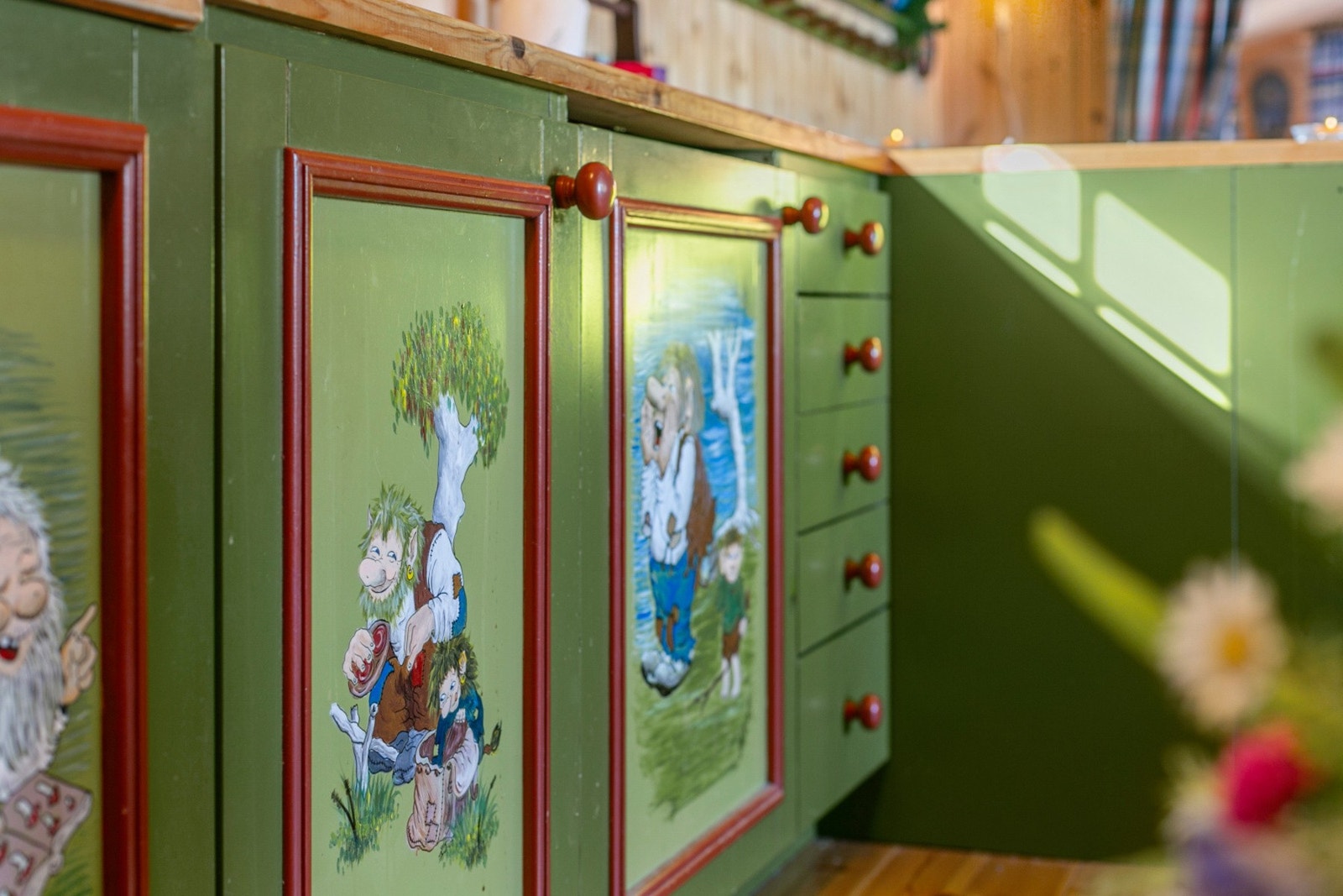 Malte fronter på kjøkkenet. Galleribilde