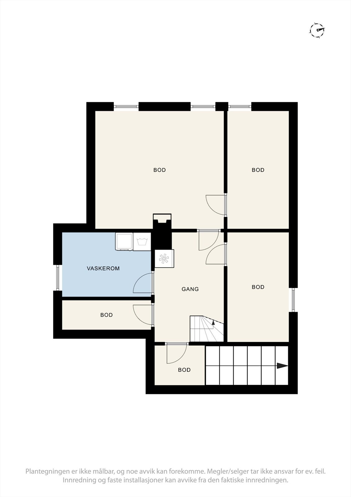 Plantegning kjelleretasje. Galleribilde