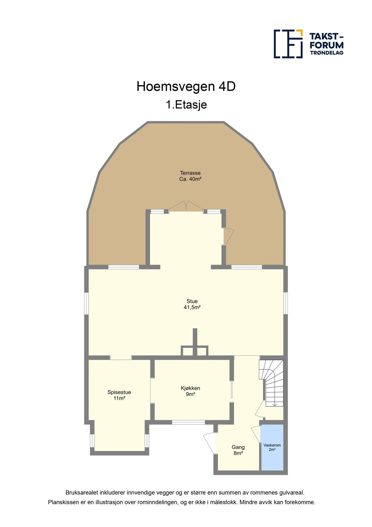 Plantegning 1. etasje. Galleribilde
