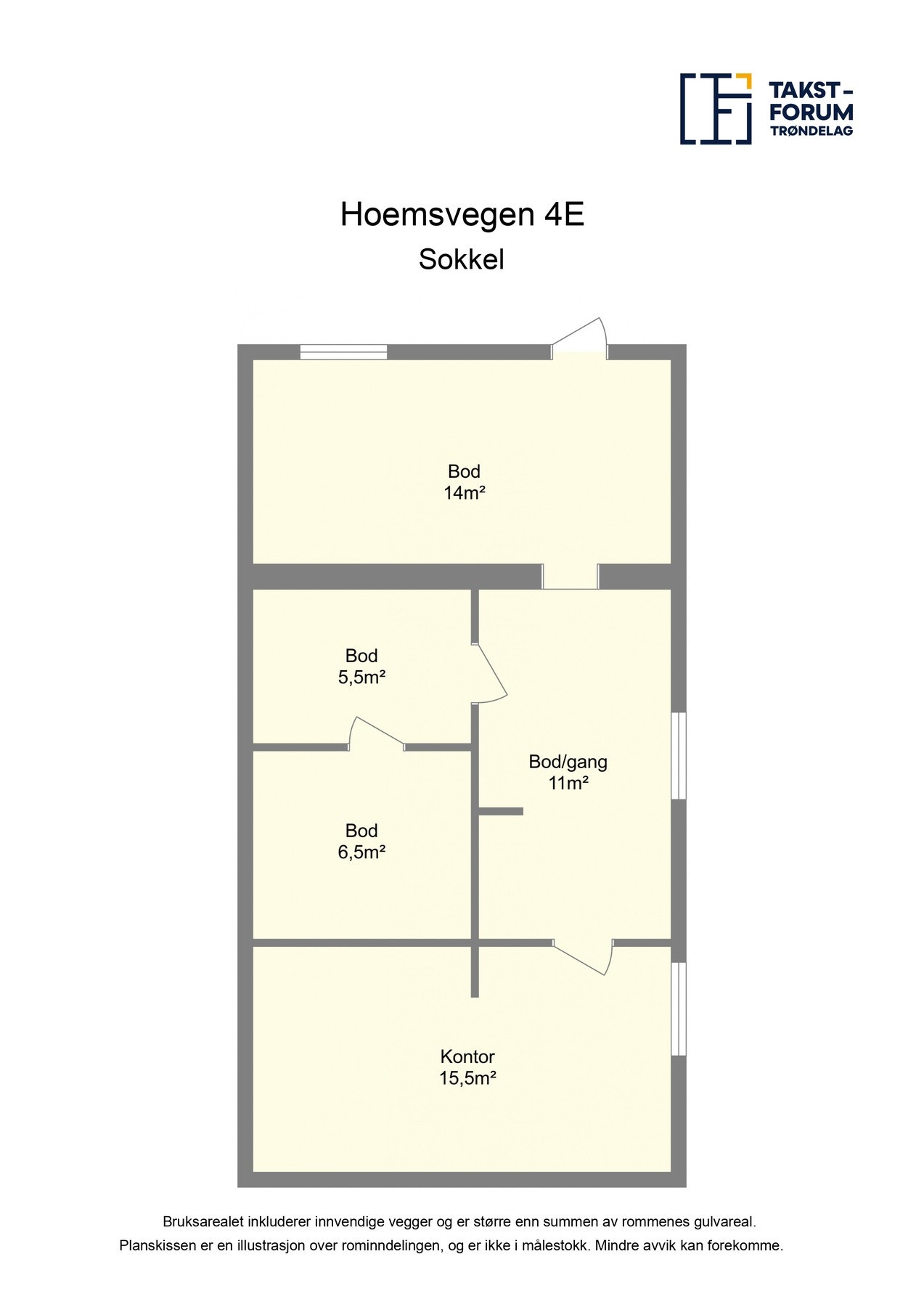 Plantegning sokkel. Galleribilde