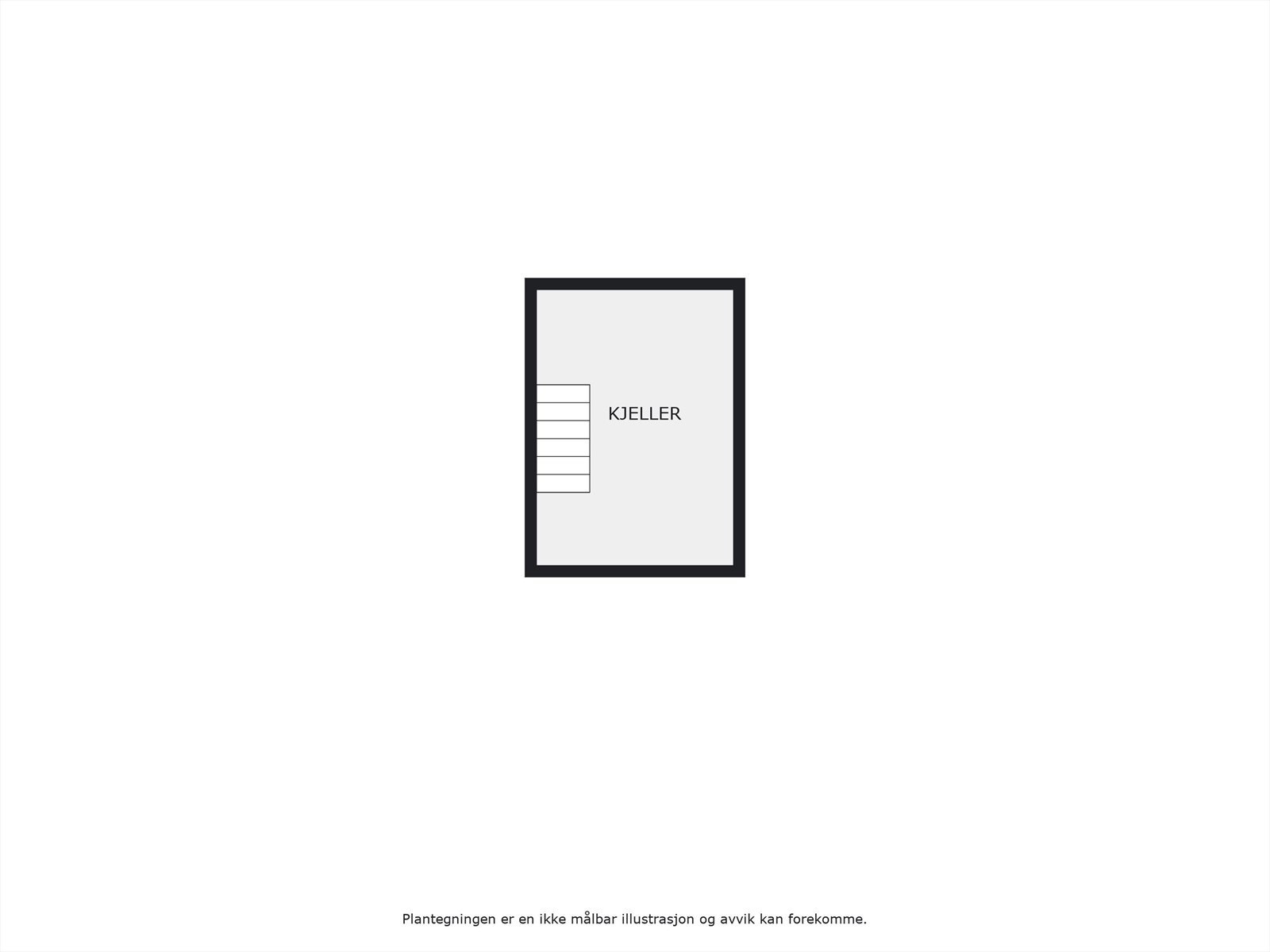 Plantegning kjeller. Galleribilde