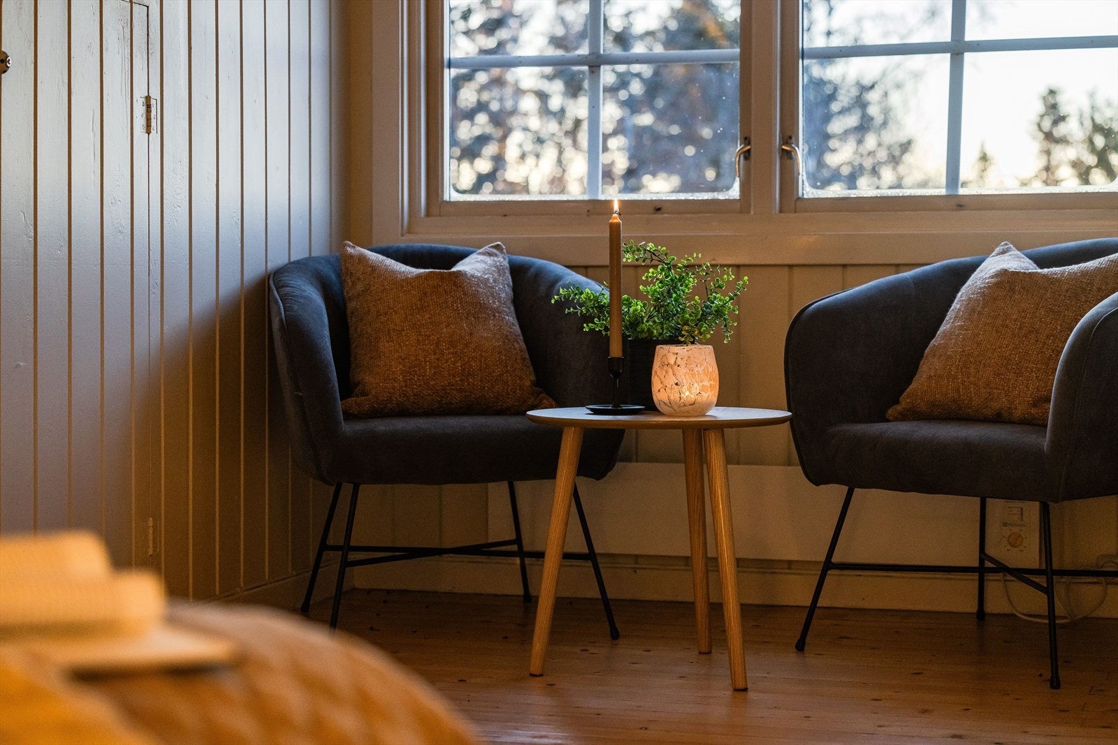 Soverommet har to kott med gode lagringsmuligheter. Galleribilde