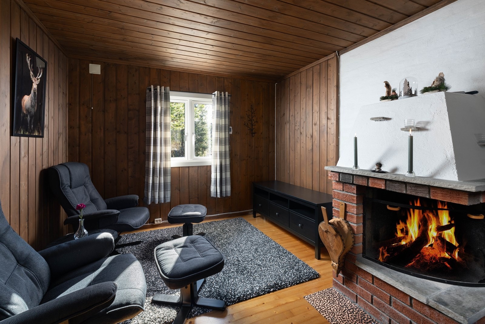 Gruepeisen gir koselig atmosfære og ekstra varme i den kalde årstida. Galleribilde