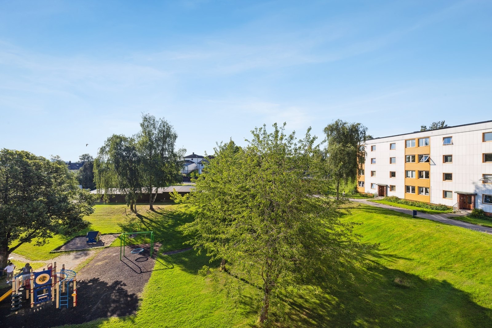 Utsikt fra balkong. Galleribilde