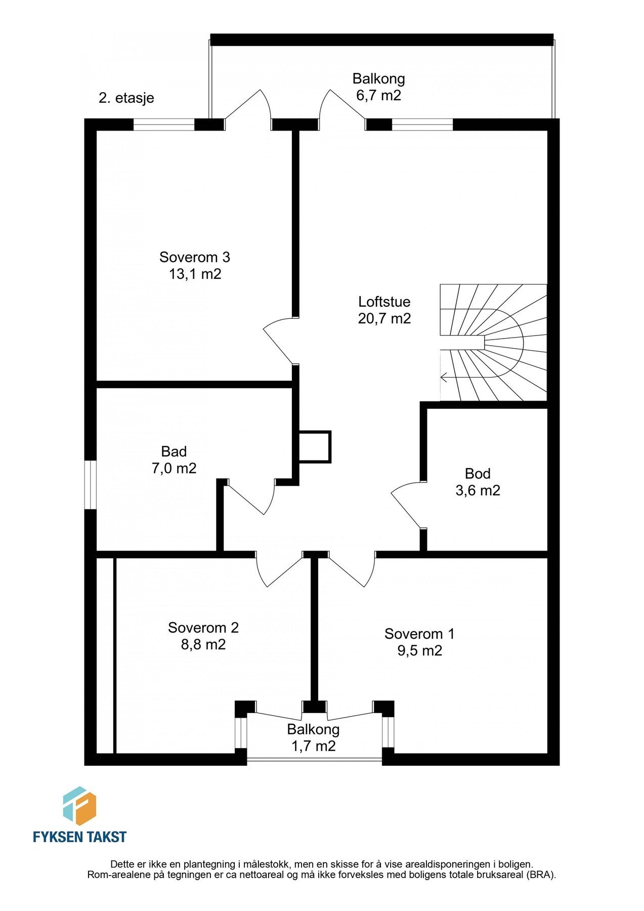 Plantegning 2. etasje. Galleribilde