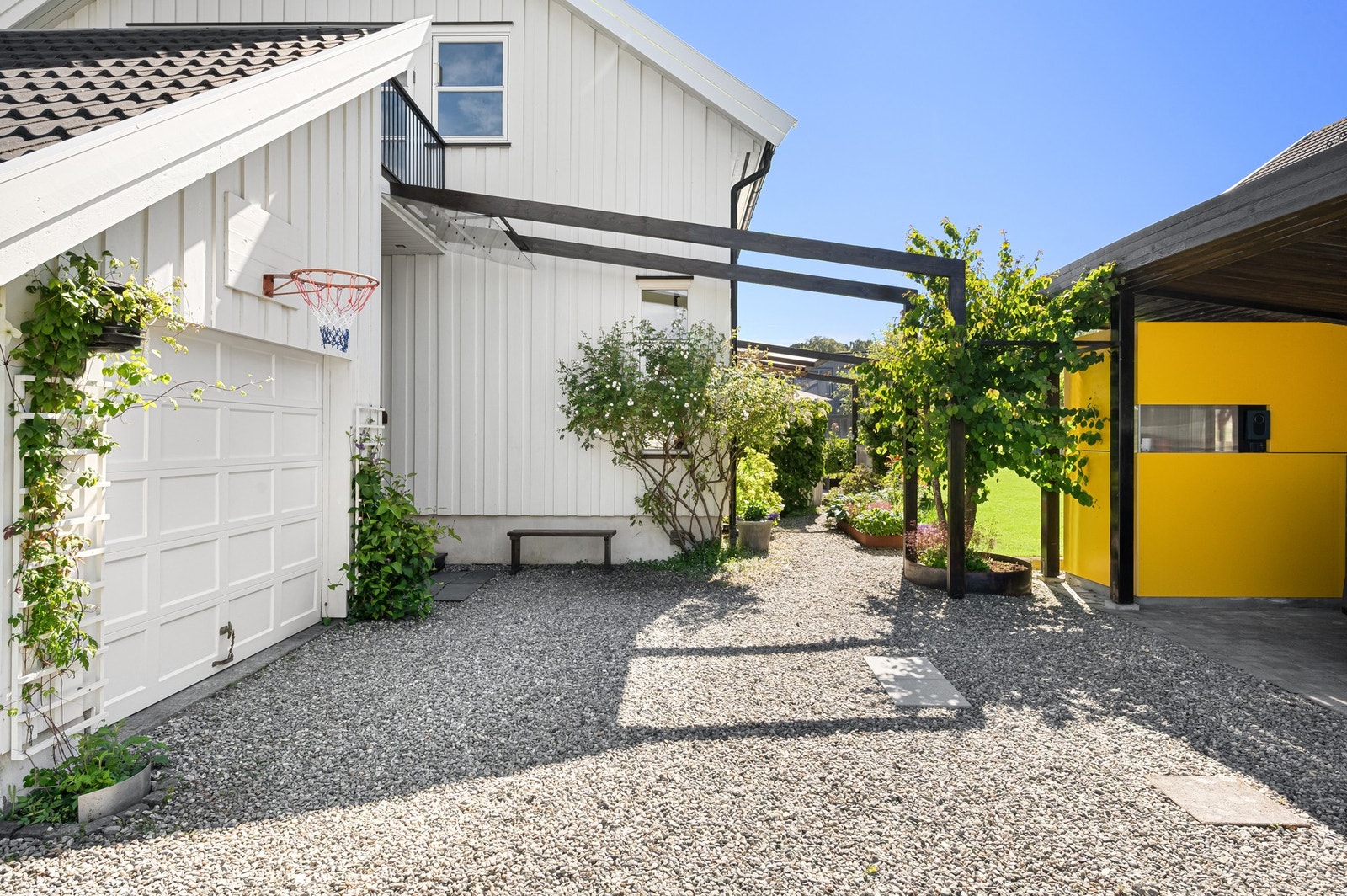 Garasjen er på 17,3 kvm. Galleribilde