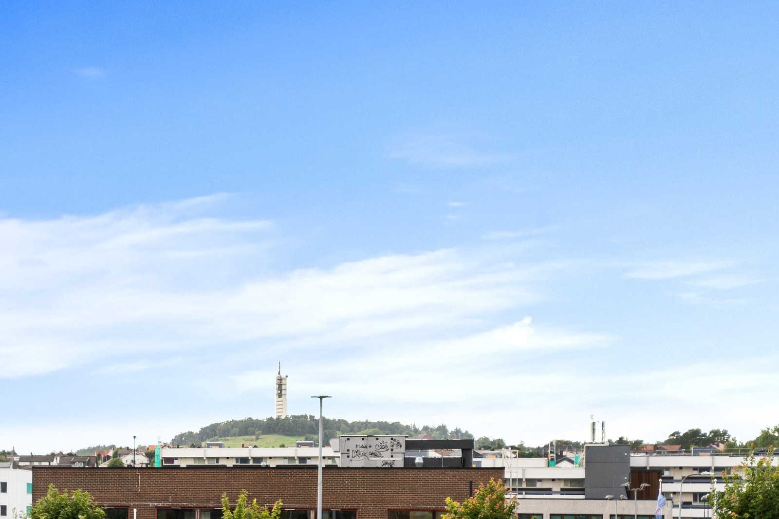 Utsikt fra terrassen. Galleribilde