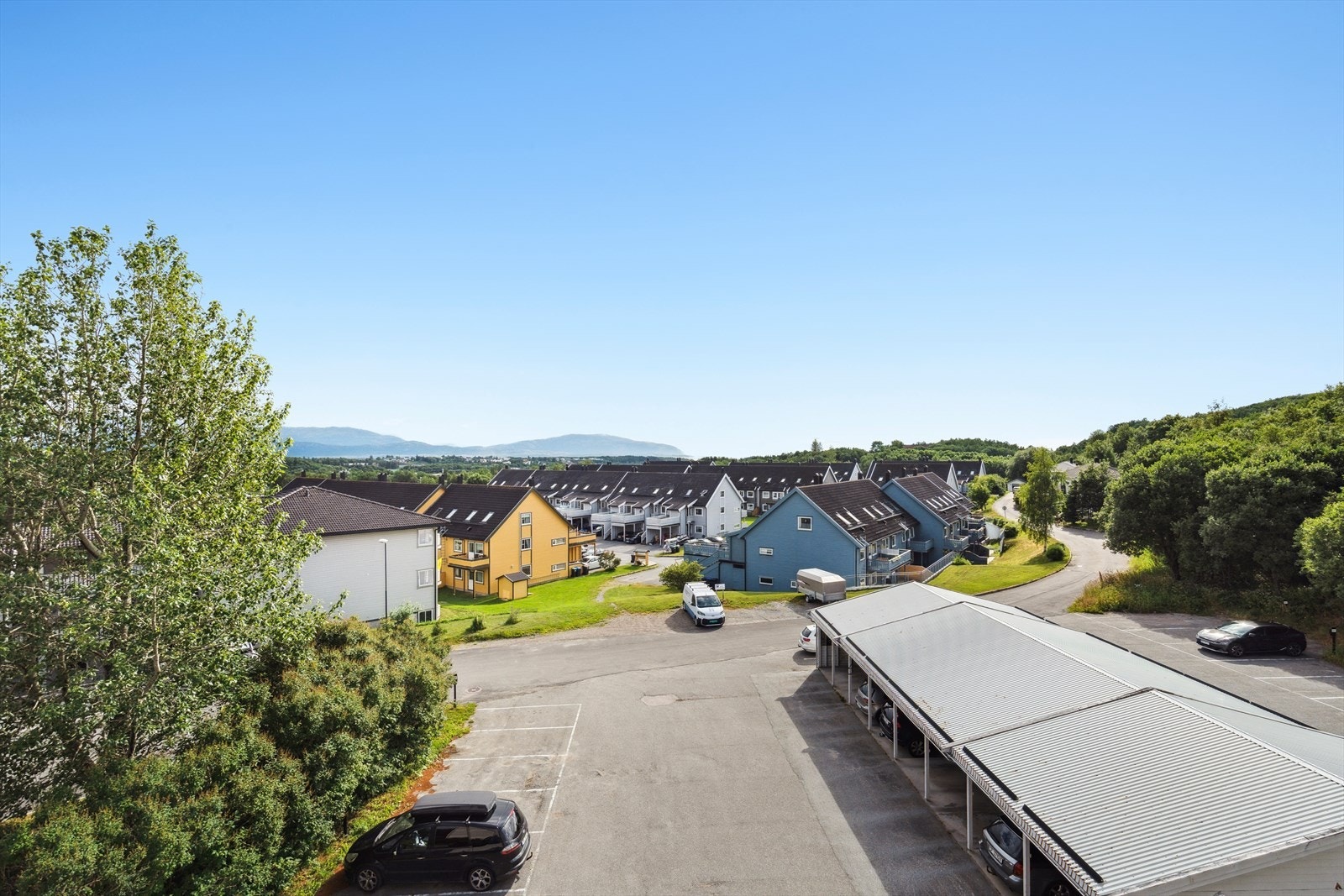 Utsikt fra balkongen Galleribilde