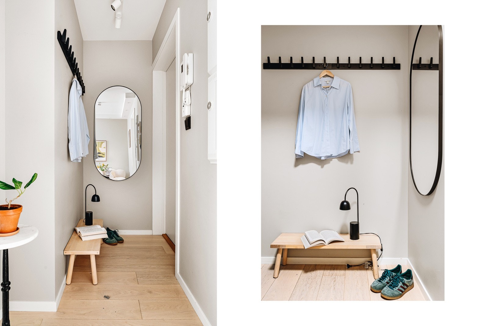 - Det første du møter er en innbydende entré med plass til oppheng av yttertøy - Galleribilde