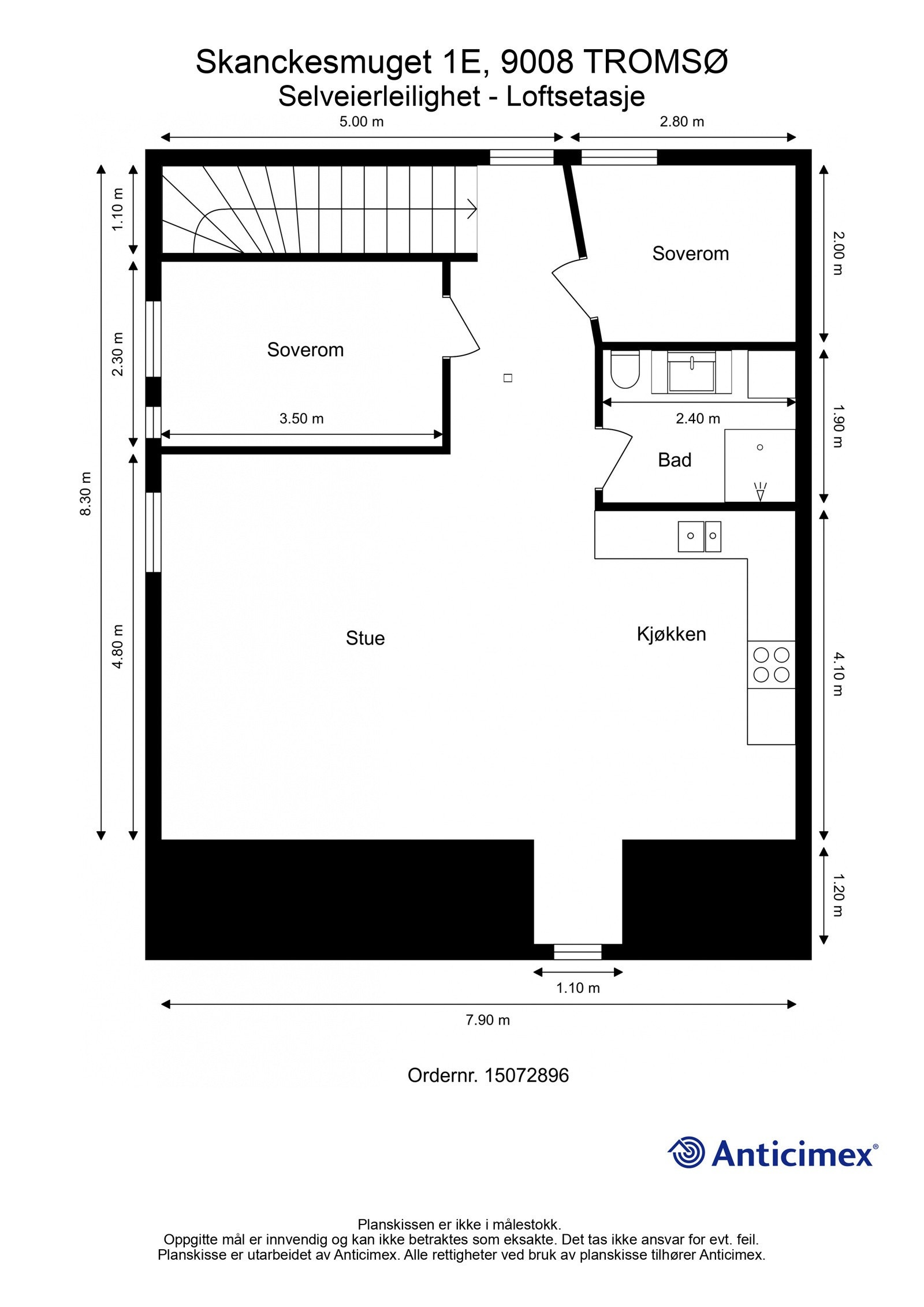 Plantegning-Loftsetasje Galleribilde