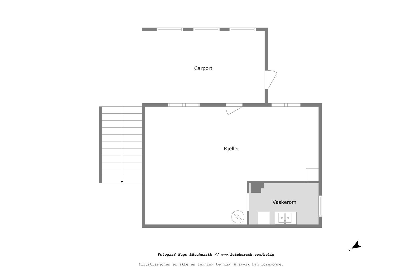 Plantegning U. etasje Galleribilde