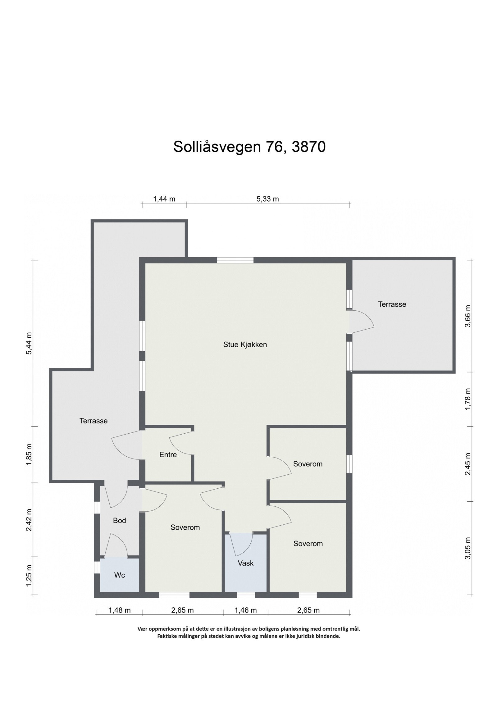 Toalettrom med snurredass. Galleribilde