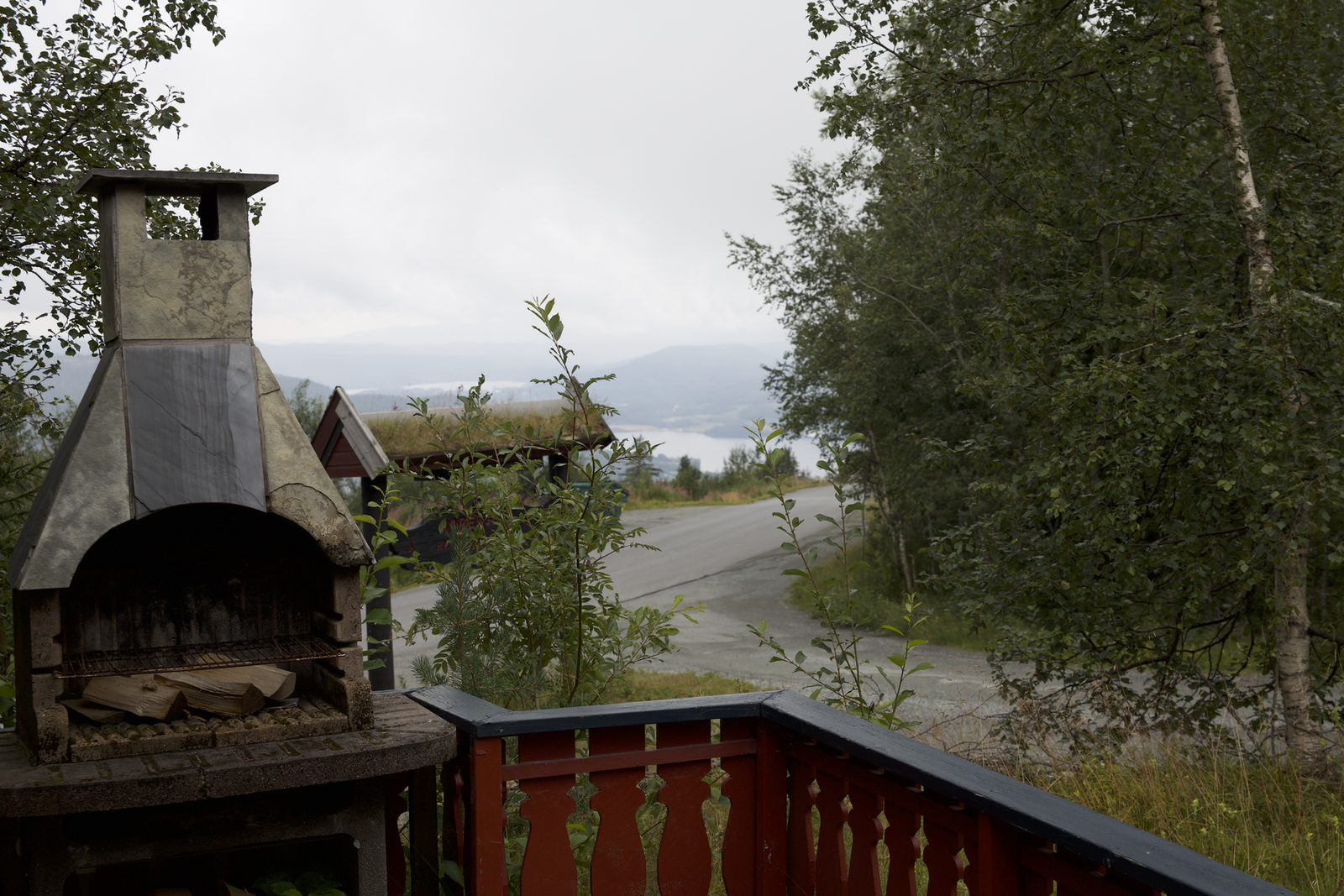 Utsikten fra terrassen Galleribilde