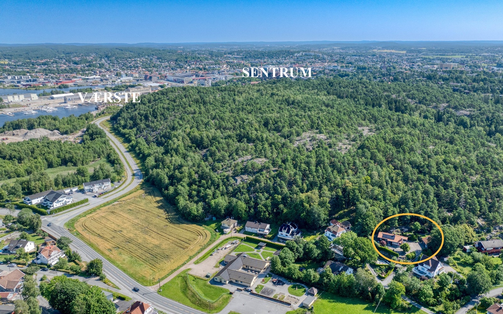 Det er ikke langt til sentrum. Galleribilde