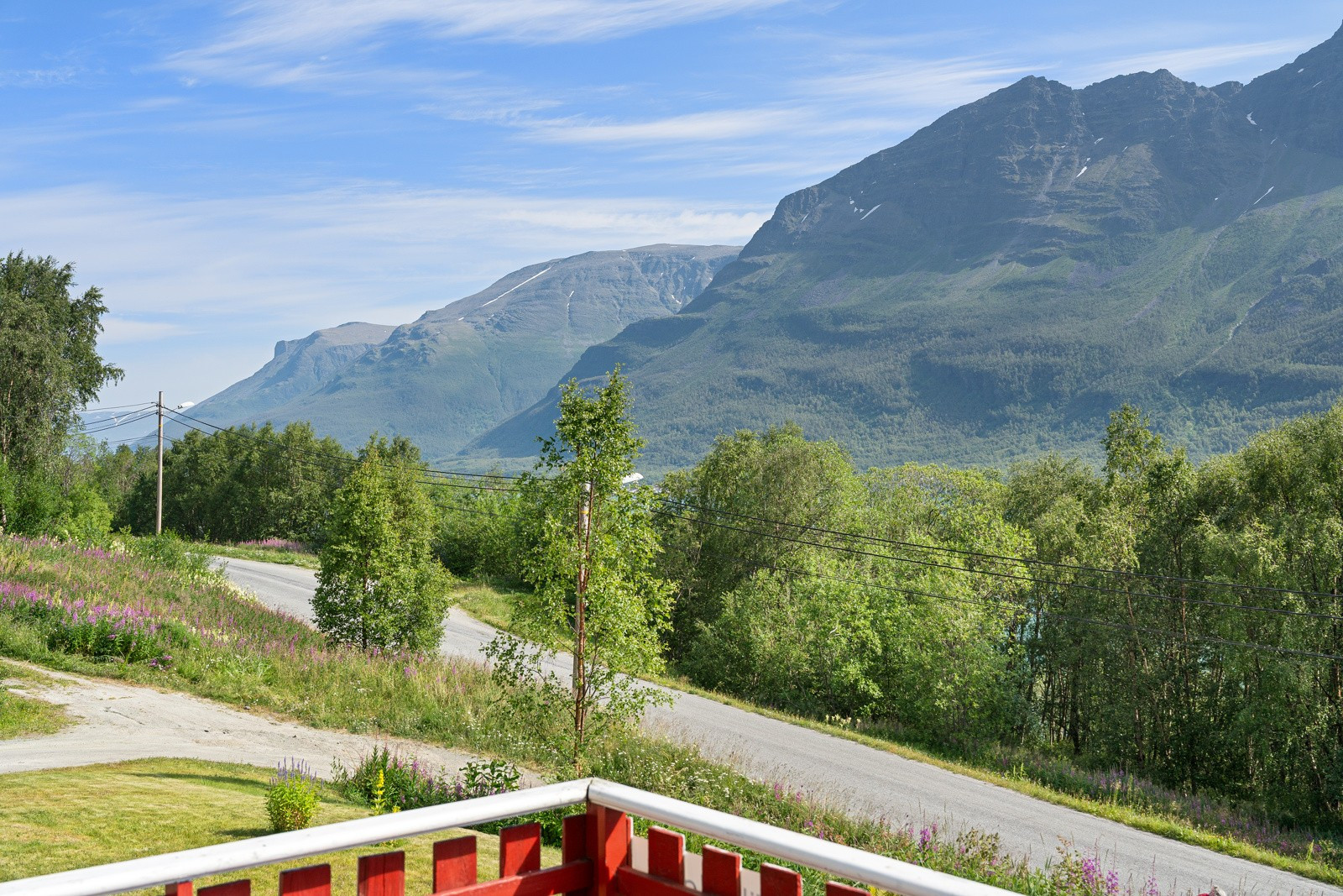 Flott utsikt mot Storfjorden...