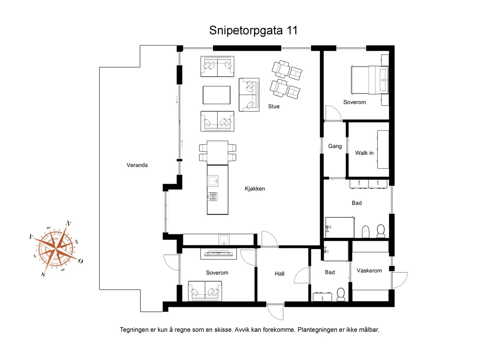 Plantegning 5. etg Galleribilde