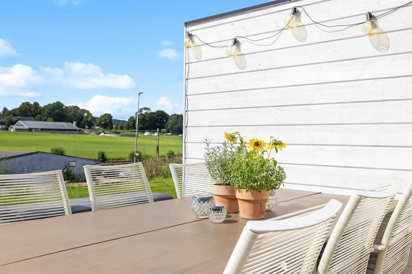 Utsikt mot landlige områder. Galleribilde