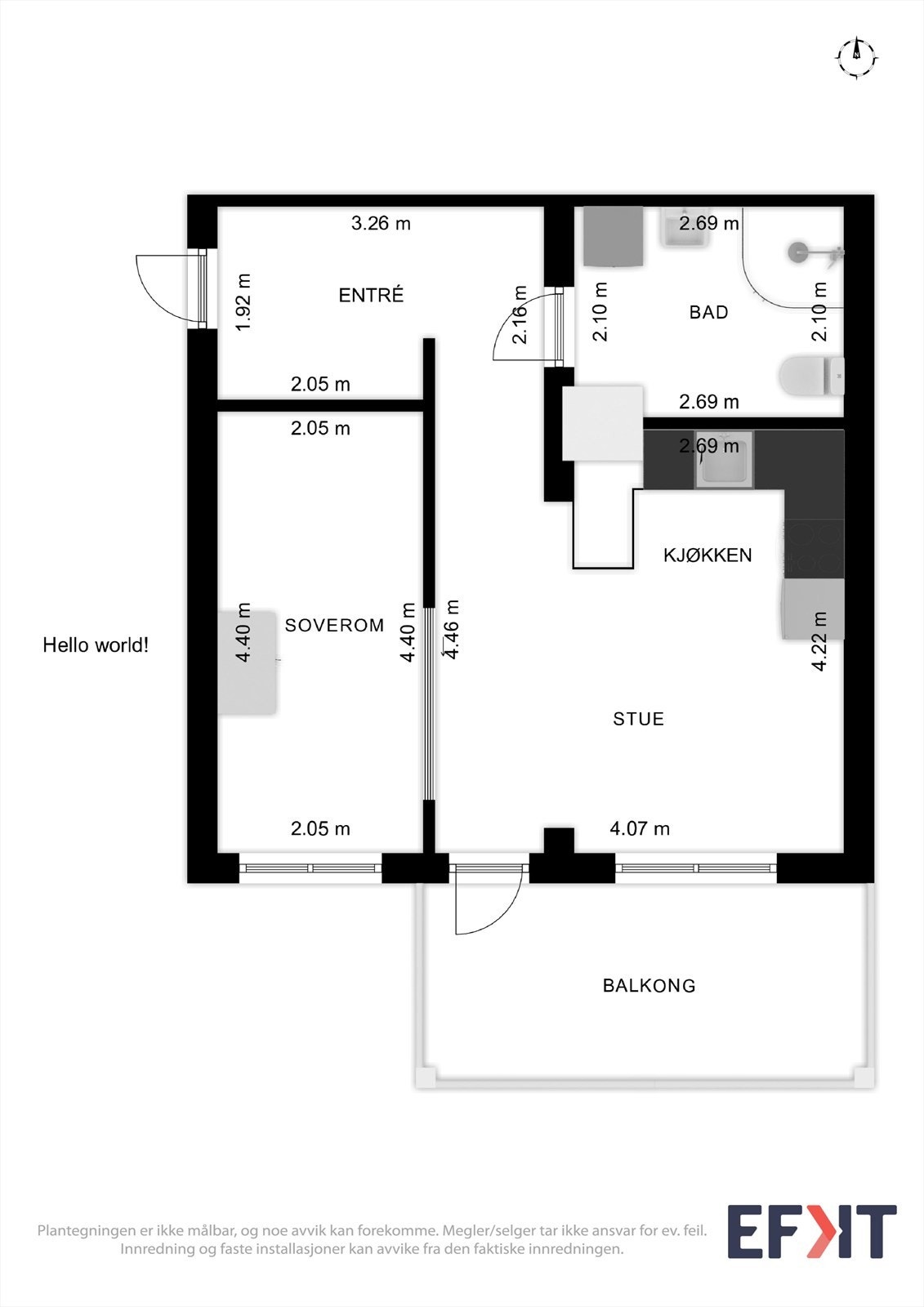 Plantegning 1. etasje. Galleribilde