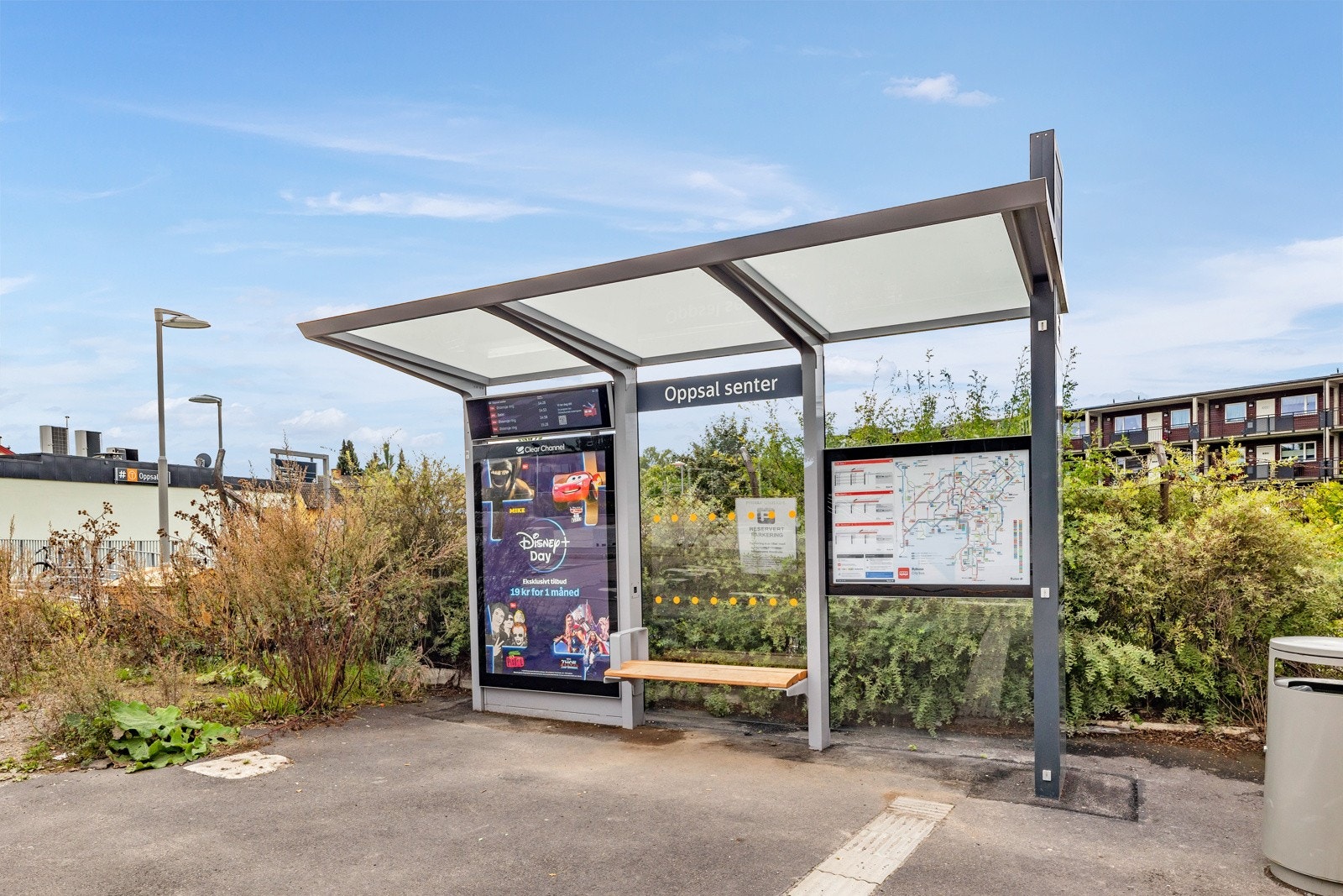 Fra Oppsal senter går linje 58 og 78A/B Galleribilde