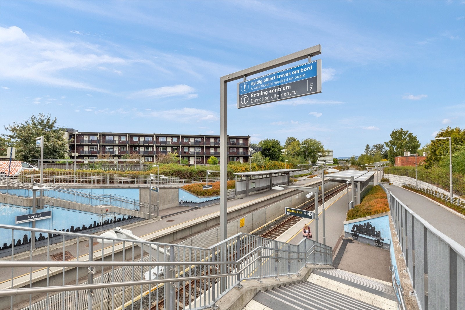Oppsal t-bane ligger kun 10 minutters gange unna Galleribilde