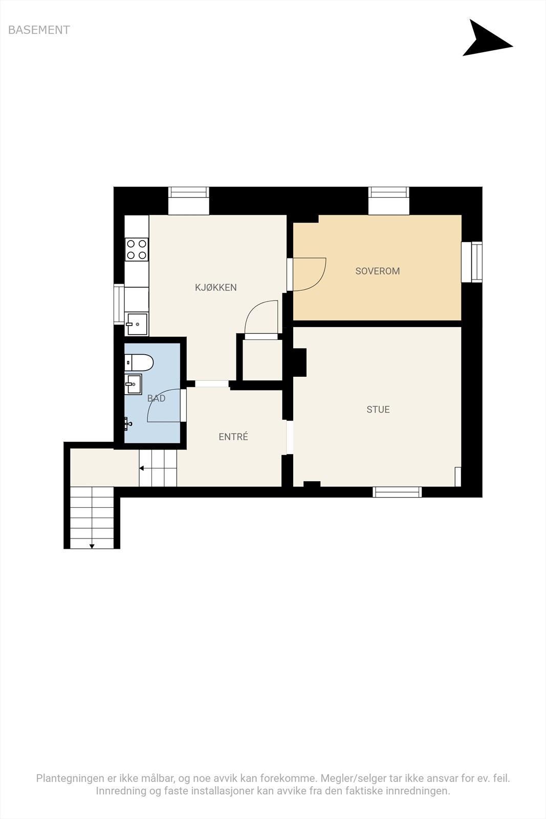 Plantegning kjeller Galleribilde