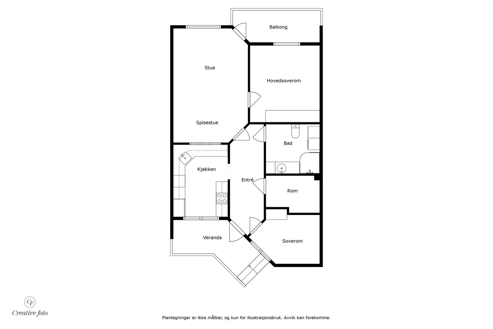 Plantegning - ikke målbar. Galleribilde