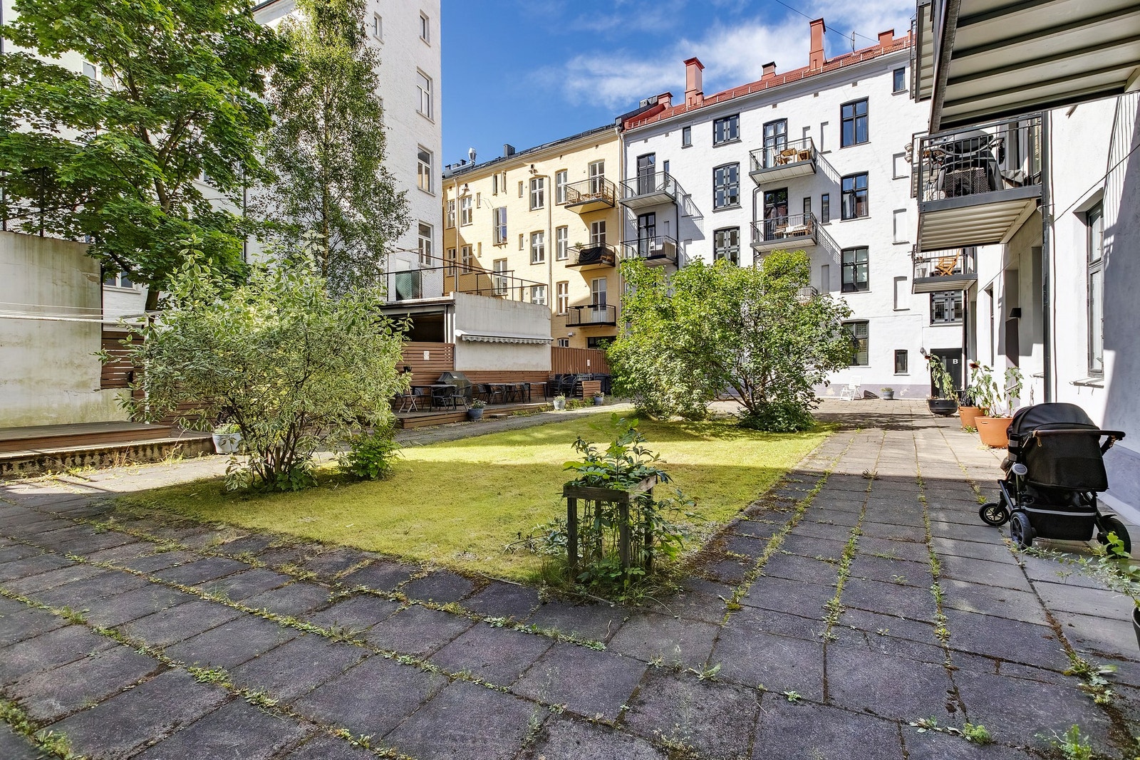 Til tross for den sentrale beliggenheten, er det stille og rolige omgivelser. Galleribilde