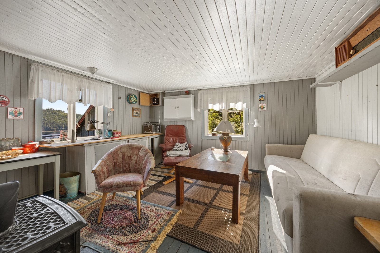 2. Etasje i uthuset er innredet som en stue. Galleribilde