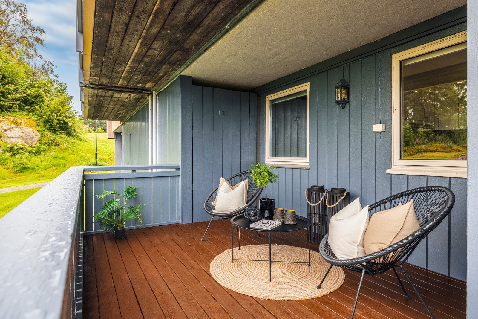 - Lys og moderne 2-roms med stor terrasse og utsikt mot grøntområde - Galleribilde
