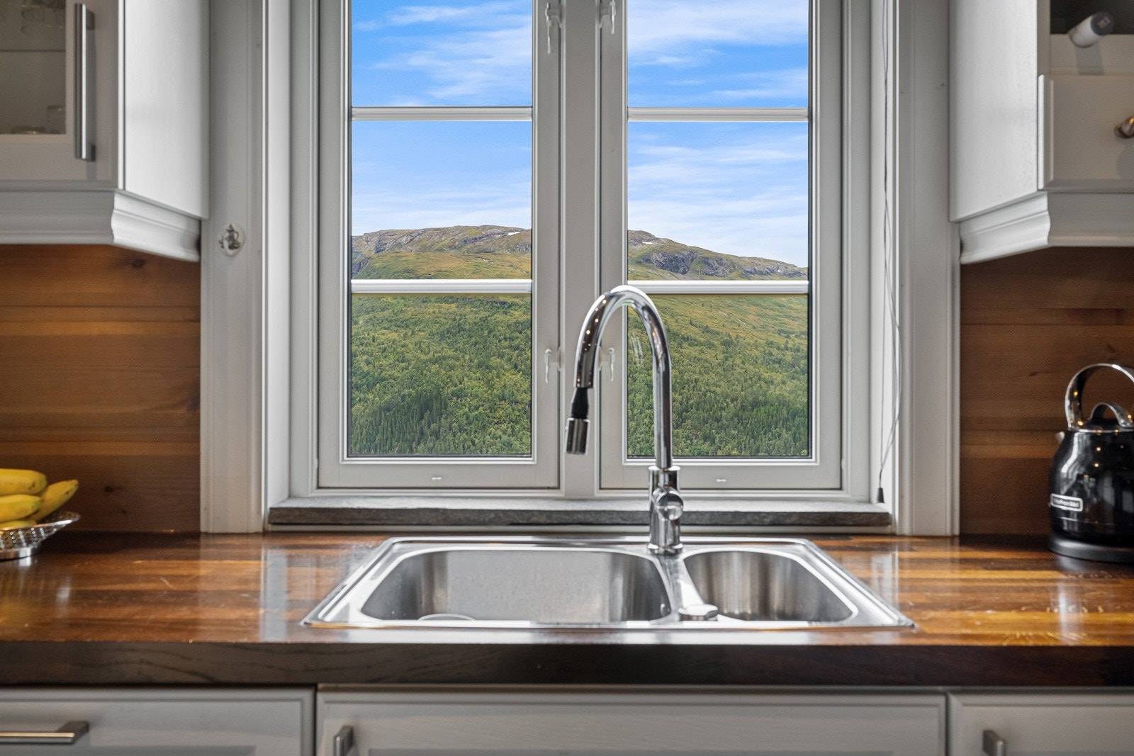 Ekstra koselig å lage mat med en slik utsikt. Galleribilde