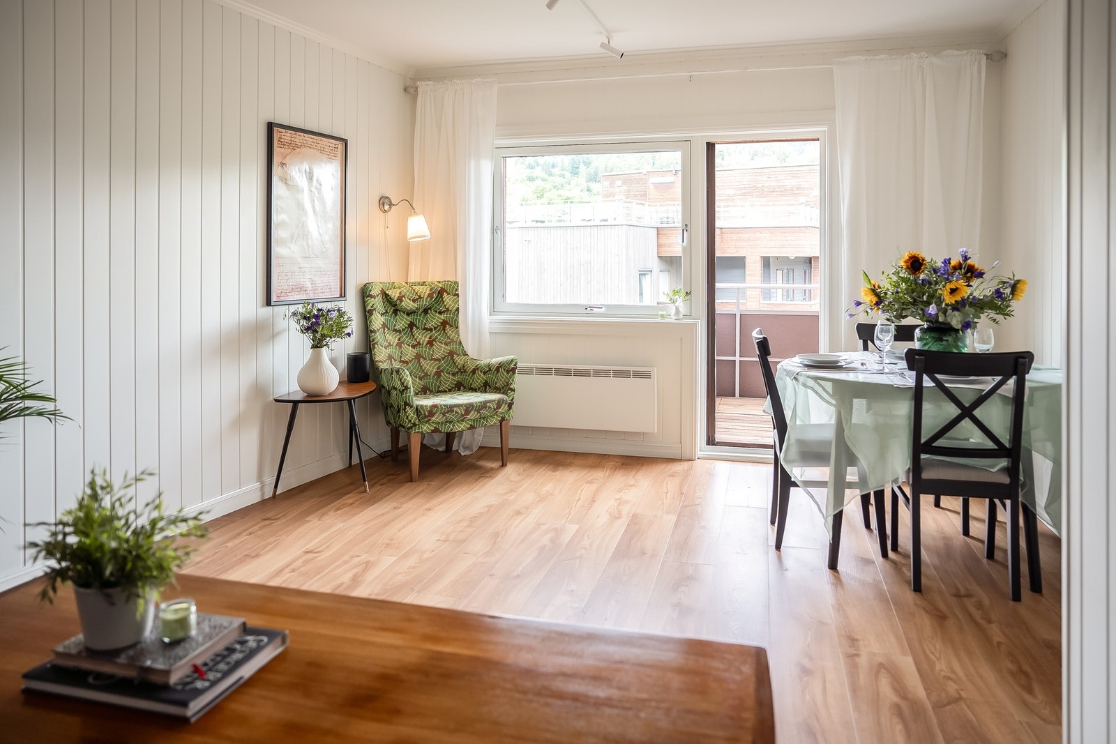 Leiligheten har god takhøyde og en fleksibel planløsning. Galleribilde