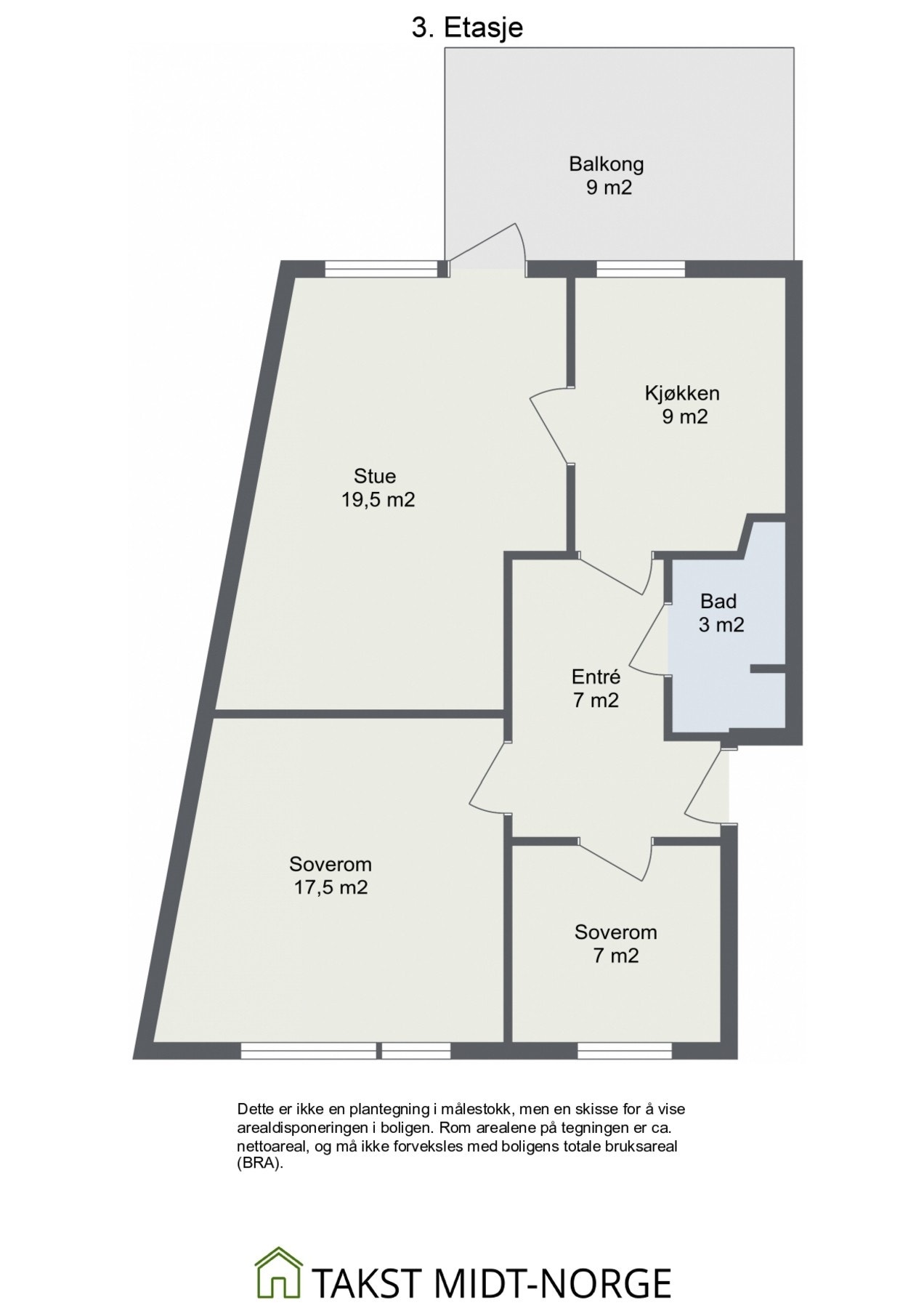 Planskisse - 3. Etasje. Galleribilde