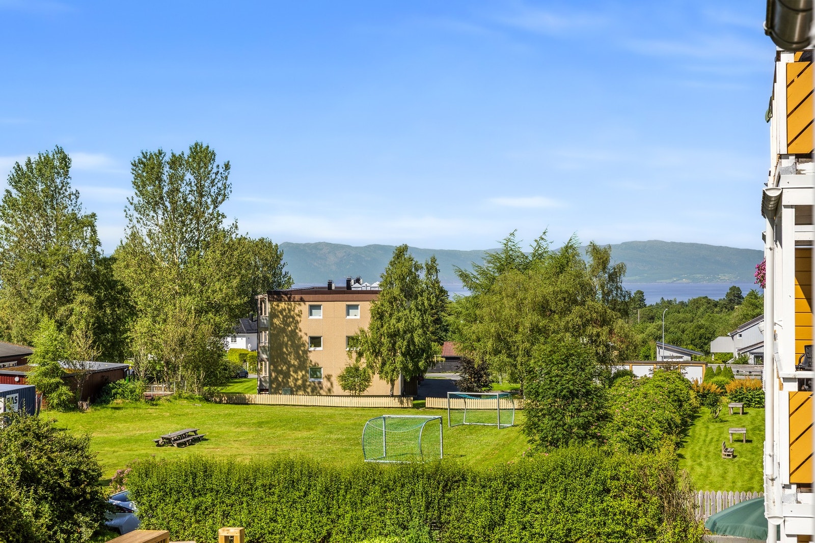 Utsiktsbilde fra balkong. Galleribilde