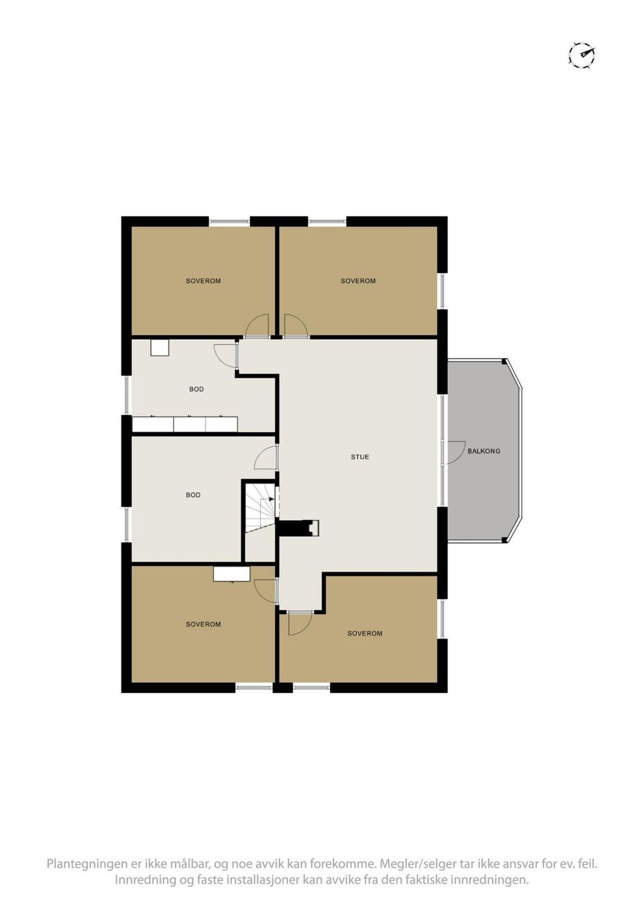 Plantegning av 2.etasjen. Galleribilde